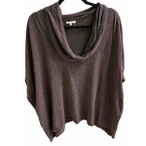 Cozy Women's Cowl Neck Sweater - Brown